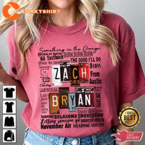 Zach Bryan Country Music Tour T-shirt