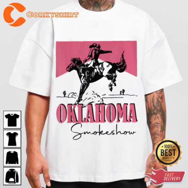 Zach Bryan Oklahoma Smokeshow Western Cowboy Inspired T-shirt