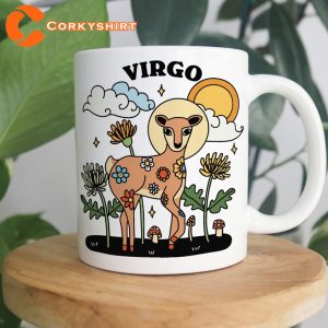 Zodiac Virgo Astrology Horoscope Virgin Maiden Ceramic Coffee Mug