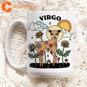 Zodiac Virgo Astrology Horoscope Virgin Maiden Ceramic Coffee Mug