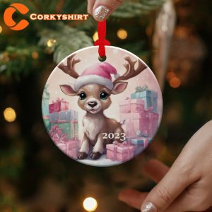 2023 Reindeer Ornament Christmas Decoration Holiday