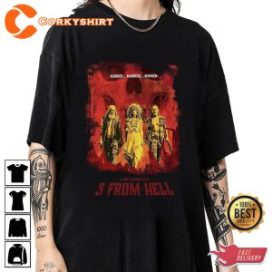 3 From Hell Movie Rob Zombie Film Horror T-shirt
