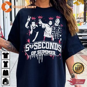 5SOSFam Concert Album Vintage Inspired Graphic T-Shirt