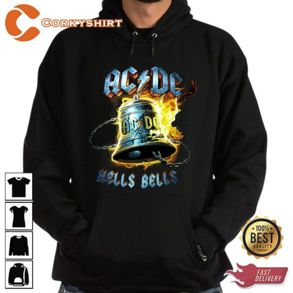 ACDC HELLS BELLS TOUR MUSIC HOODIE SHIRT