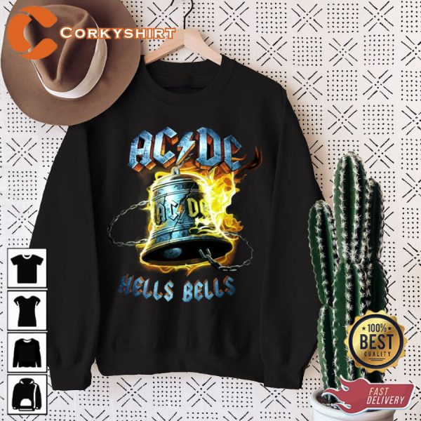 ACDC HELLS BELLS TOUR MUSIC HOODIE SHIRT