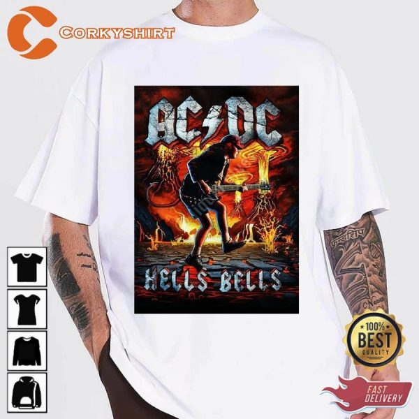 ACDC HELLS BELLS TOUR MUSIC HOODIE SHIRT