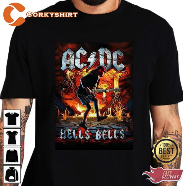 ACDC HELLS BELLS TOUR MUSIC HOODIE SHIRT