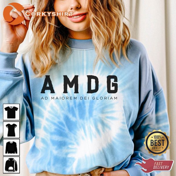 Ad Maiorem Dei Gloriam Tie-dye Sweatshirt