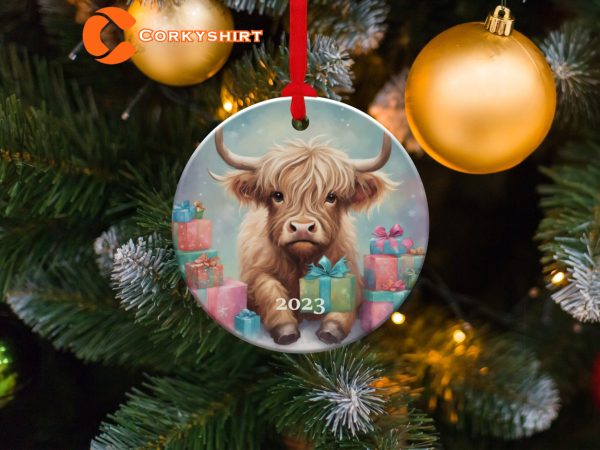 Adorable Cow Ornament Christmas Decoration Holiday Gift