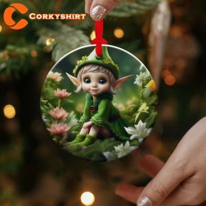 Adorable Elf Ornament Christmas Decoration Holiday Gift