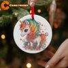 Adorable Unicorn Ornament Christmas Decoration Holiday Gift