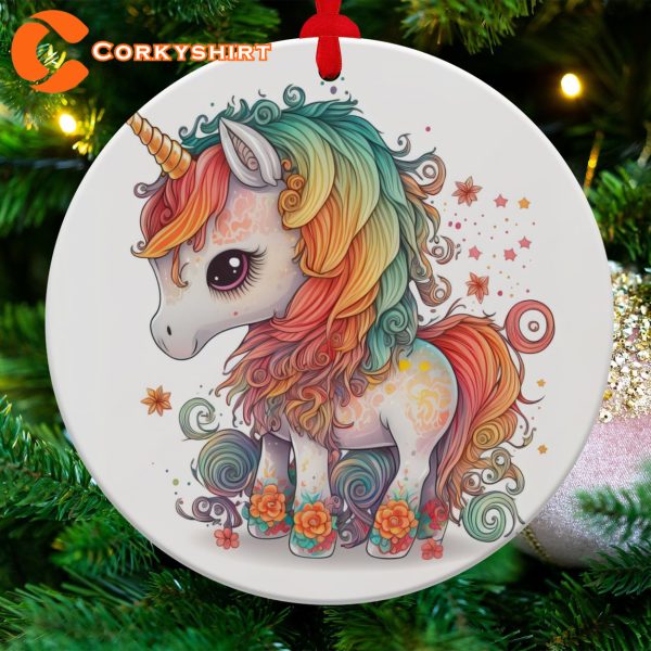 Adorable Unicorn Ornament Christmas Decoration Holiday Gift