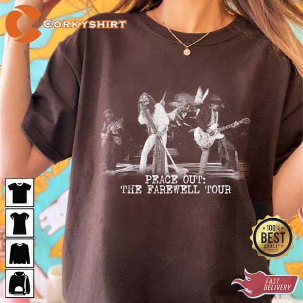 Aerosmith 2023 Peace Out The Farewell Tour T-shirt