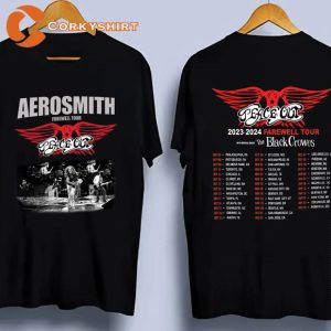 Aerosmith LiveTour Peace Out The Farewell 2023 T-shirt