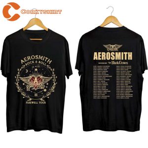 Aerosmith Peace Out Tour 2023 With The Black Crowes T-shirt