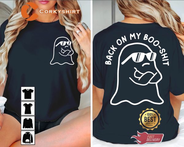 Back On My Boo Sheet Halloween Sweatshirt