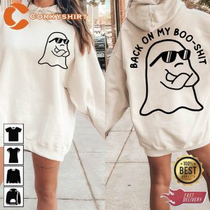 Back On My Boo Sheet Halloween Sweatshirt