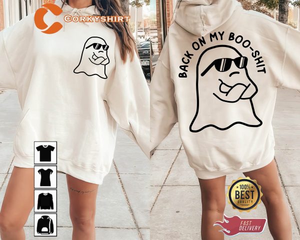 Back On My Boo Sheet Halloween Sweatshirt