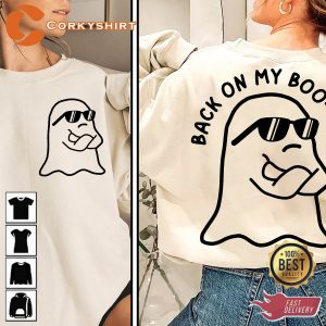 Back On My Boo Sheet Halloween Sweatshirt