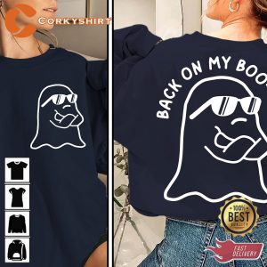 Back On My Boo Sheet Halloween Sweatshirt