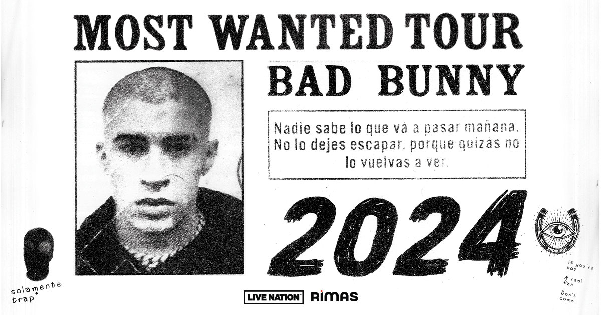 Bad Bunny Most Wanted Tour 2024