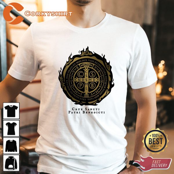 Benedictine Medal Roman Catholic T-shirt