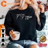 Black Cat Skeleton Hand Boop Halloween Sweatshirt
