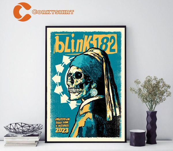 Blink-182 Tour 2023 Crappy Punk Rock Poster