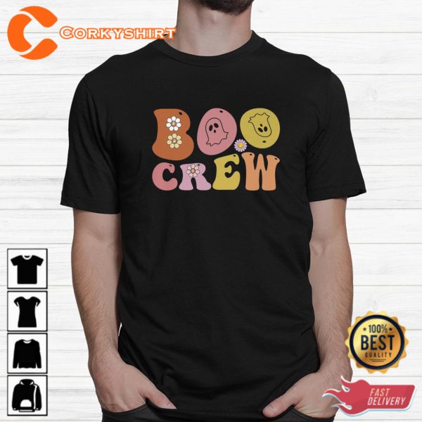 Boo Crew Funny Halloween Teachers Students Hoodie Shirt