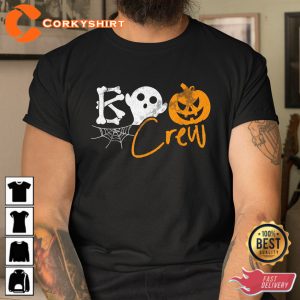 Boo Crew Lazy Halloween Ghost Pumpkin Bones Sweatshirt