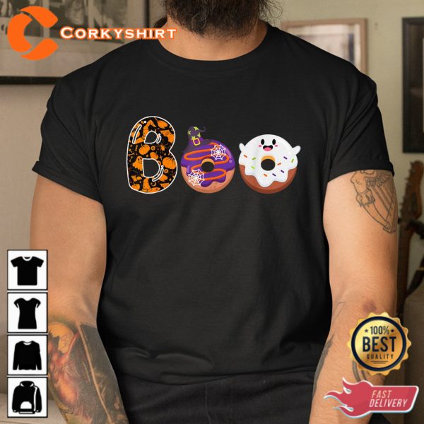 Boo Donuts Ghost Funny Halloween Donut Sweatshirt