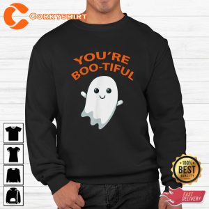 Boo Ghost Youre Boo-tiful Halloween Sweatshirt
