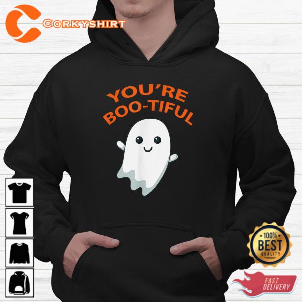 Boo Ghost Youre Boo-tiful Halloween Sweatshirt