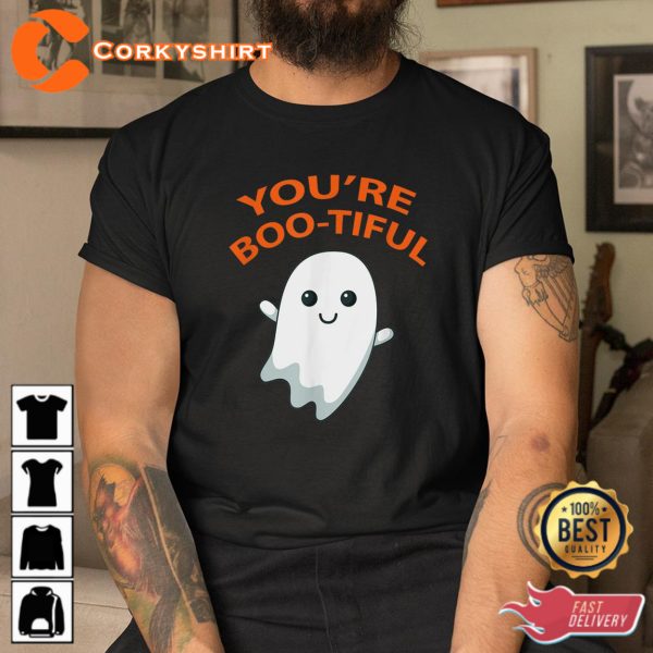 Boo Ghost Youre Boo-tiful Halloween Sweatshirt