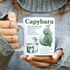 Capybara Friends With Everyone Vintage Inspired Coffee Mug