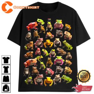 Colorful Frog Crew T-Shirt