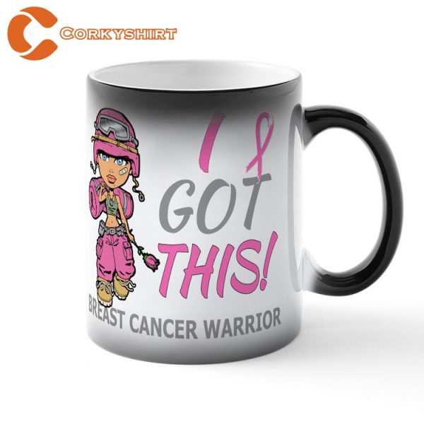 Combat Girl Breast Cancer Awareness Coffee Mug