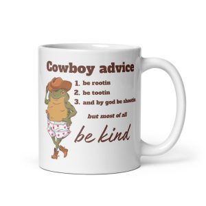 Cowboy Frog Advice Trendy Funny Coffee Mug