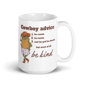 Cowboy Frog Advice Trendy Funny Coffee Mug