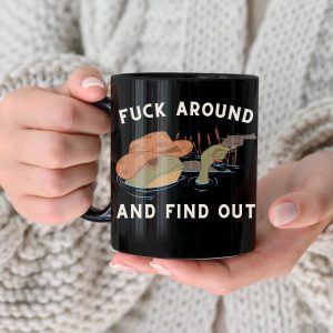 Cowboy Frog F Around And Find Out Trendy Coffee Mug