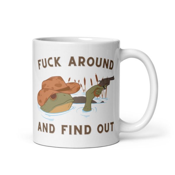 Cowboy Frog F Around And Find Out Trendy Coffee Mug