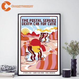 Death Cab for Cutie With The Postal Service 20th Anniversary Tour Poster