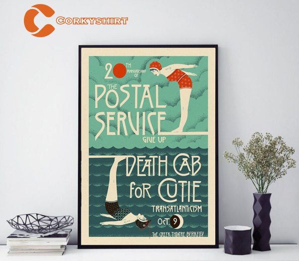 Death Cab for Cutie With The Postal Service Tour 2023 Poster