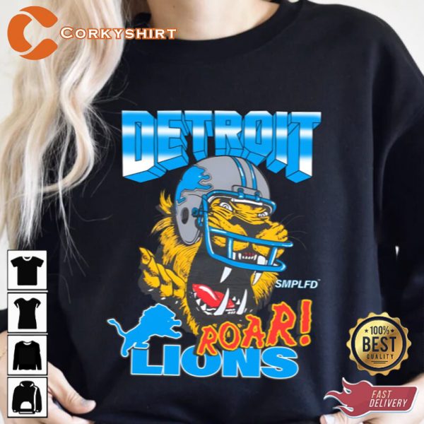 Detroit Lions Roar Football Sweatshirt