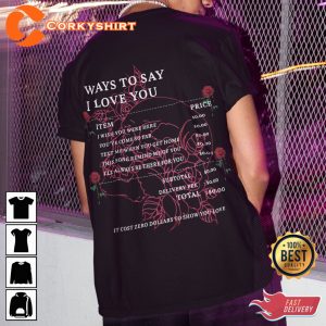 Different Ways To Say I Love You T-shirt