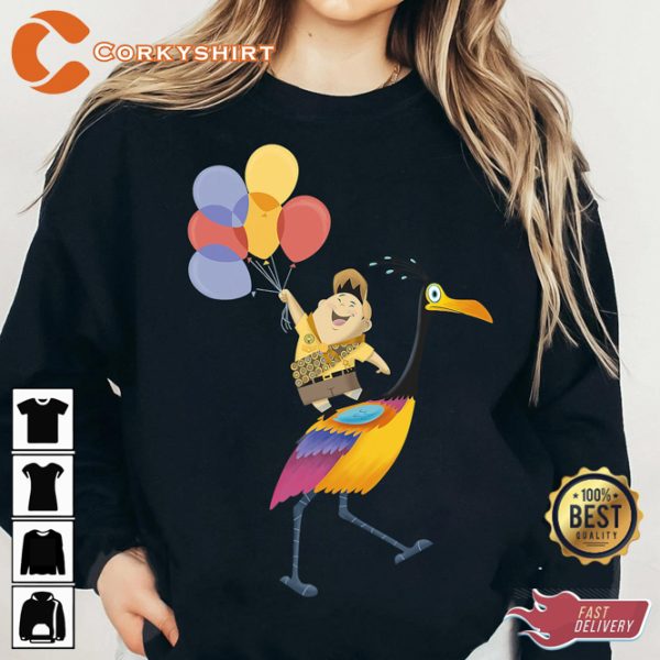 Disney Pixar Up Russell Balloons On Kevin Graphic Sweatshirt