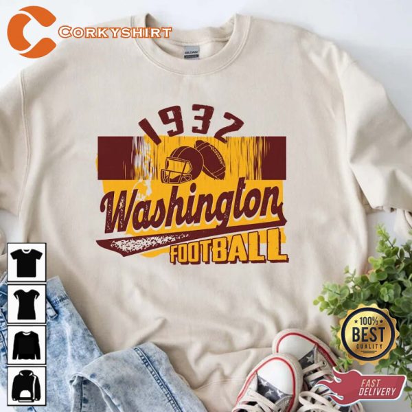 Est 1932 Washington Vintage Inspired Nfl Football Sportwear Sweatshirt