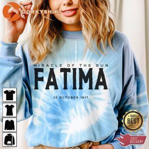 Fatima Miracle Of The Sun Our Lady Tie-dye Sweatshirt