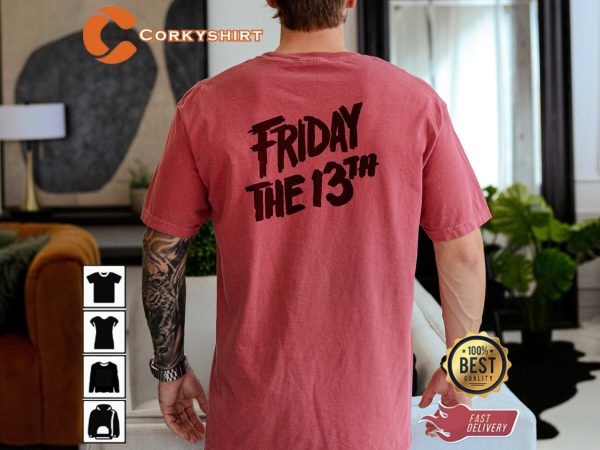 Friday The 13th Embroidered Shirt Unisex Jason Voorhees Mask Shirt