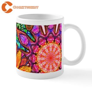 Funky Floral Pattern Coffee Mug